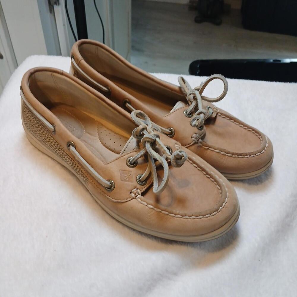Sperry Top Sider Womens Size 6.5 Brown Leather Loafer